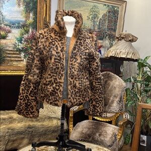 Zipper Leopard Jacket